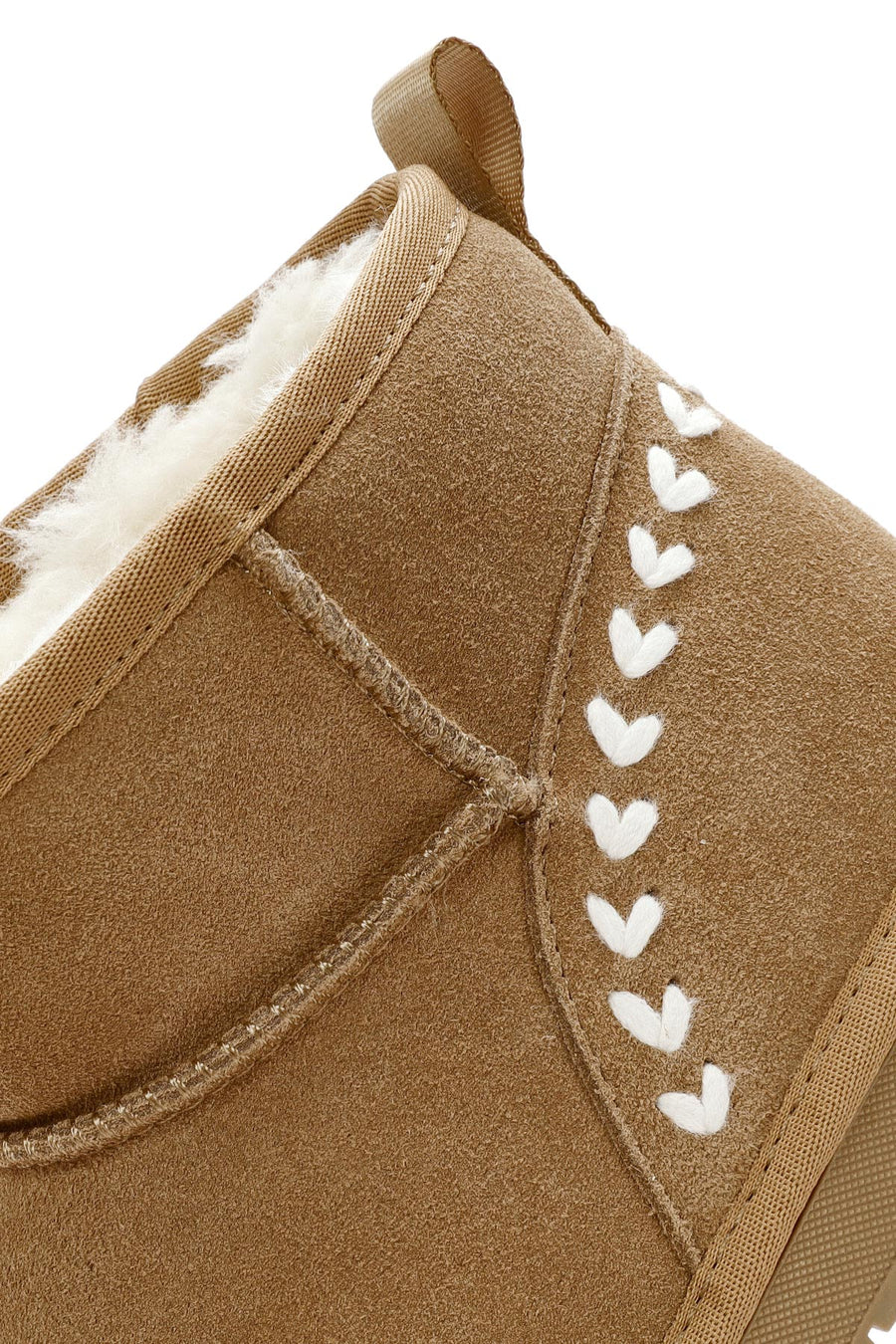 Women's Camel Fur Detailed Suede Leather Boots