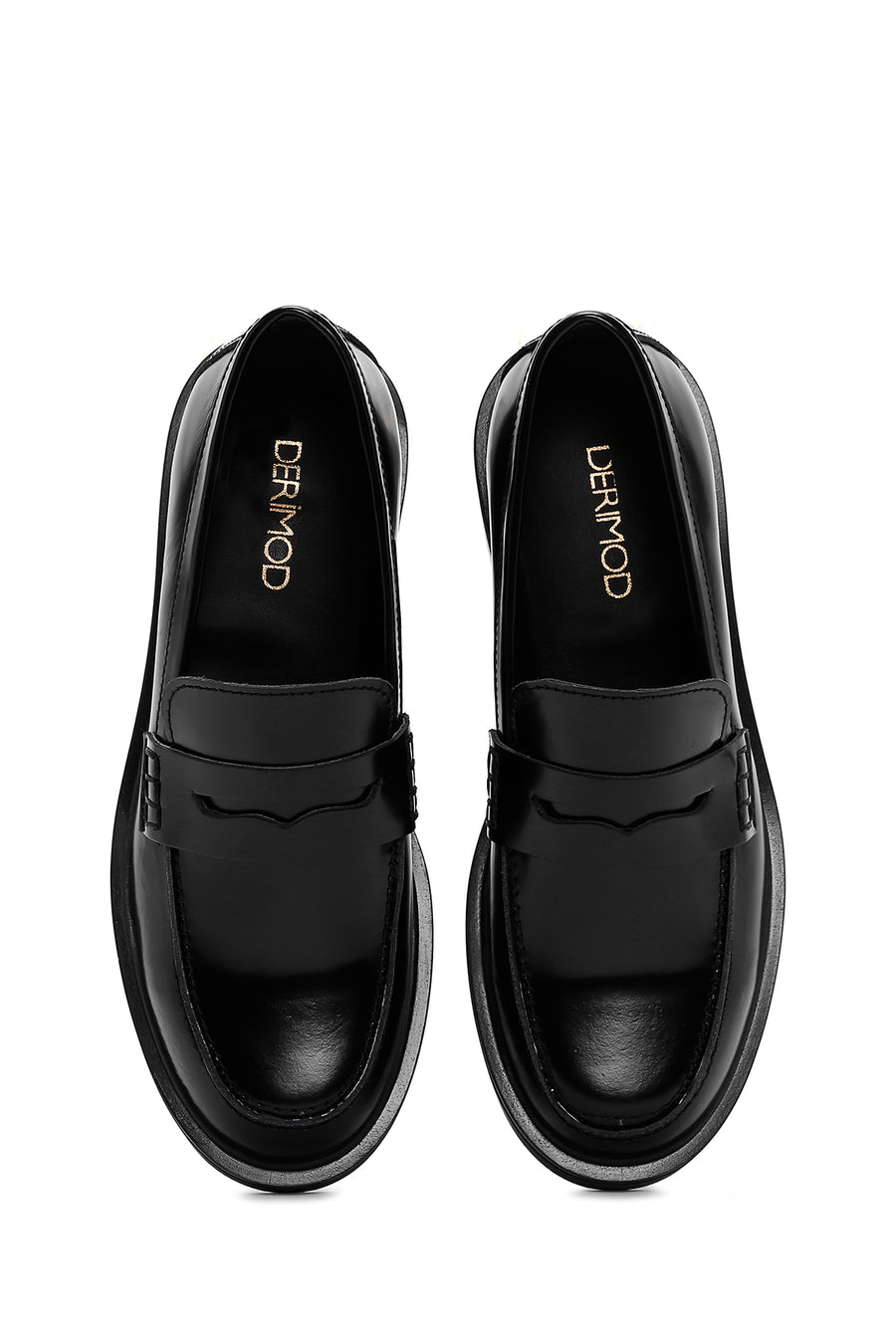 Women's Black Leather Classic Loafer
