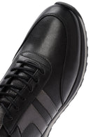 Men's Black Lace-up Leather Sneaker | Derimod