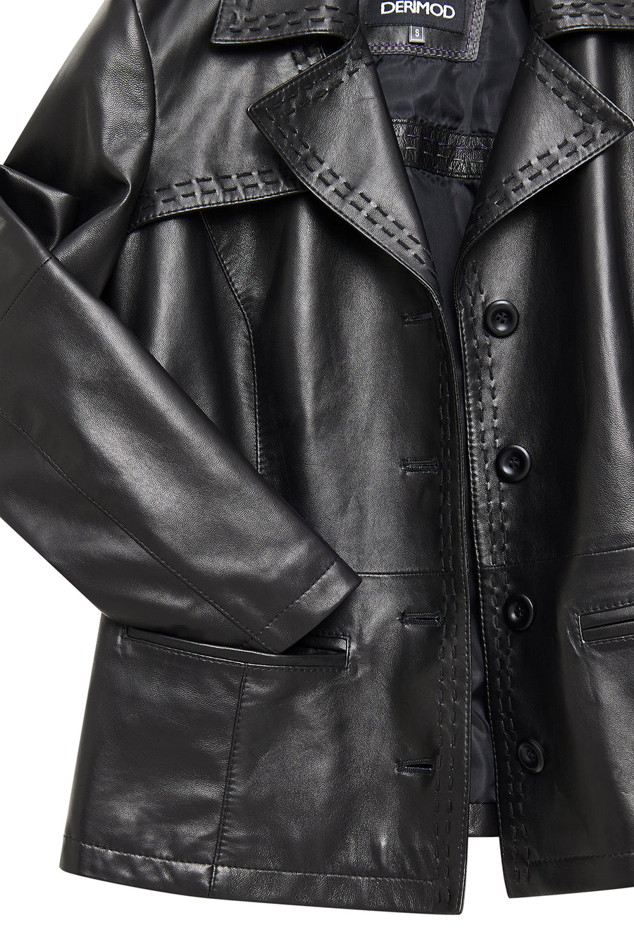 Giselle Women's Black Short Leather Jacket
