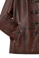 Trixy Women's Brown Leather Jacket | Derimod