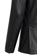 Dominic Men's Black Blazer Leather Jacket | Derimod