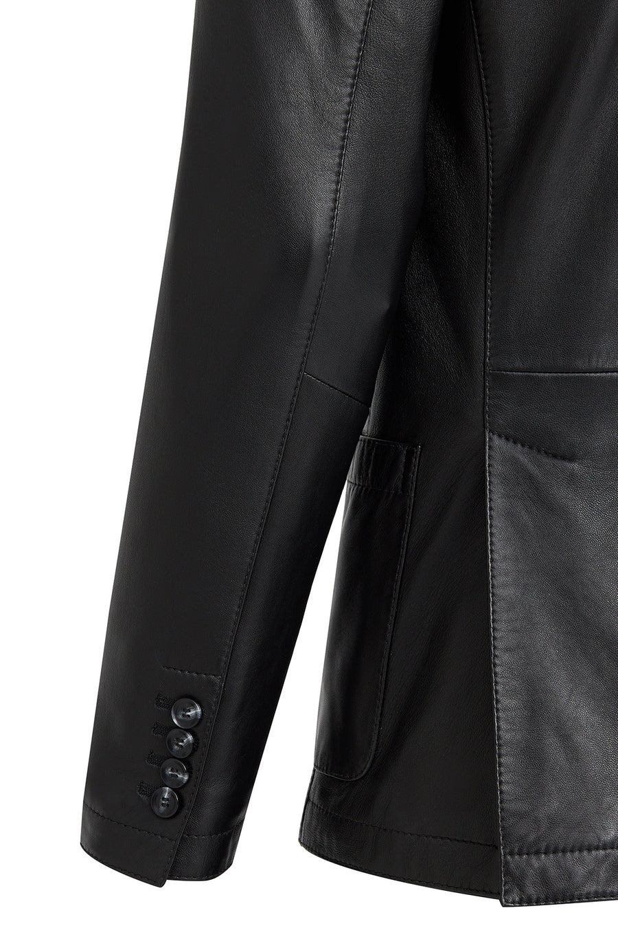 Dominic Men's Black Blazer Leather Jacket