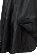Dominic Men's Black Blazer Leather Jacket | Derimod