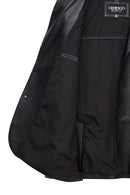 Dominic Men's Black Blazer Leather Jacket | Derimod