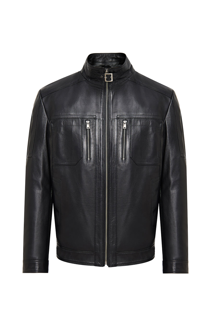 Muller-X (Plus) Men's Black Leather Jacket 24WGE65611M | Derimod