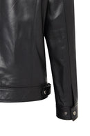 Muller-X (Plus) Men's Black Leather Jacket | Derimod