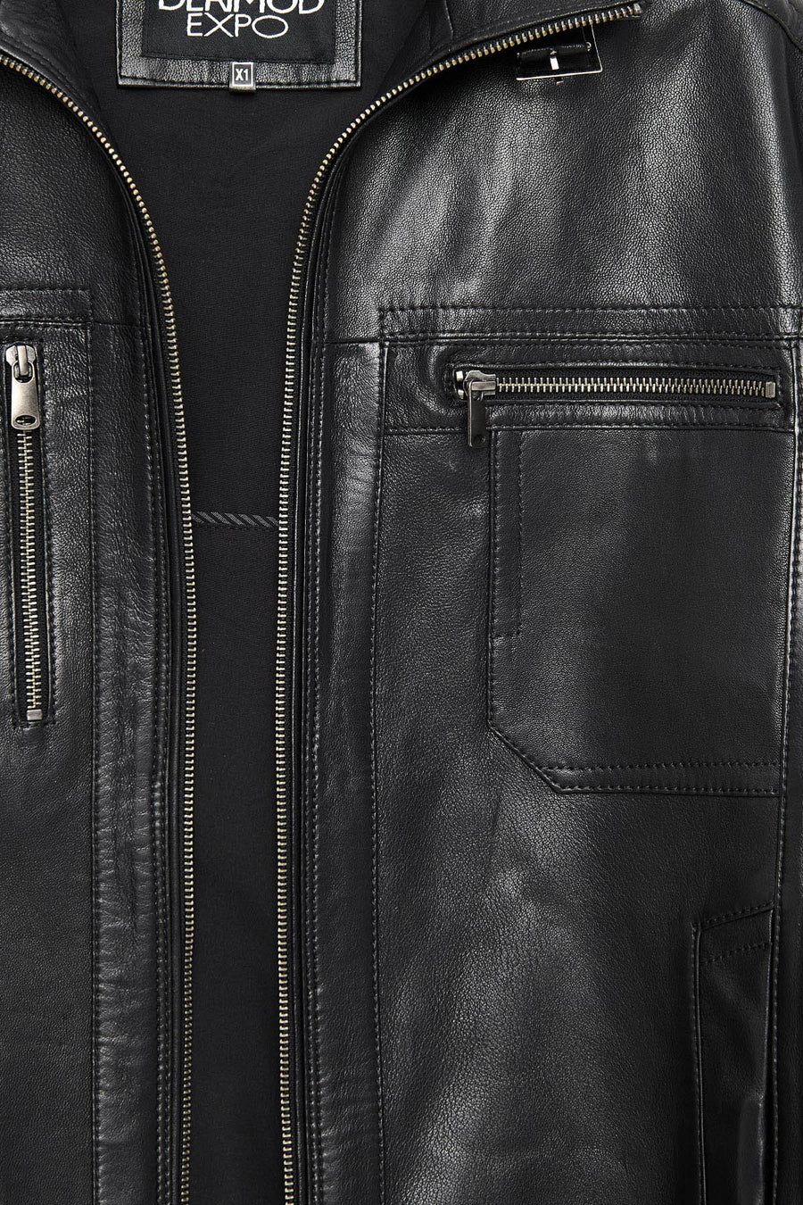 Muller-X (Plus) Men's Black Leather Jacket