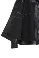 Muller-X (Plus) Men's Black Leather Jacket | Derimod