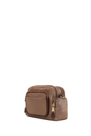 Woman Brown Fabric Mini Crossbody Bag | Derimod