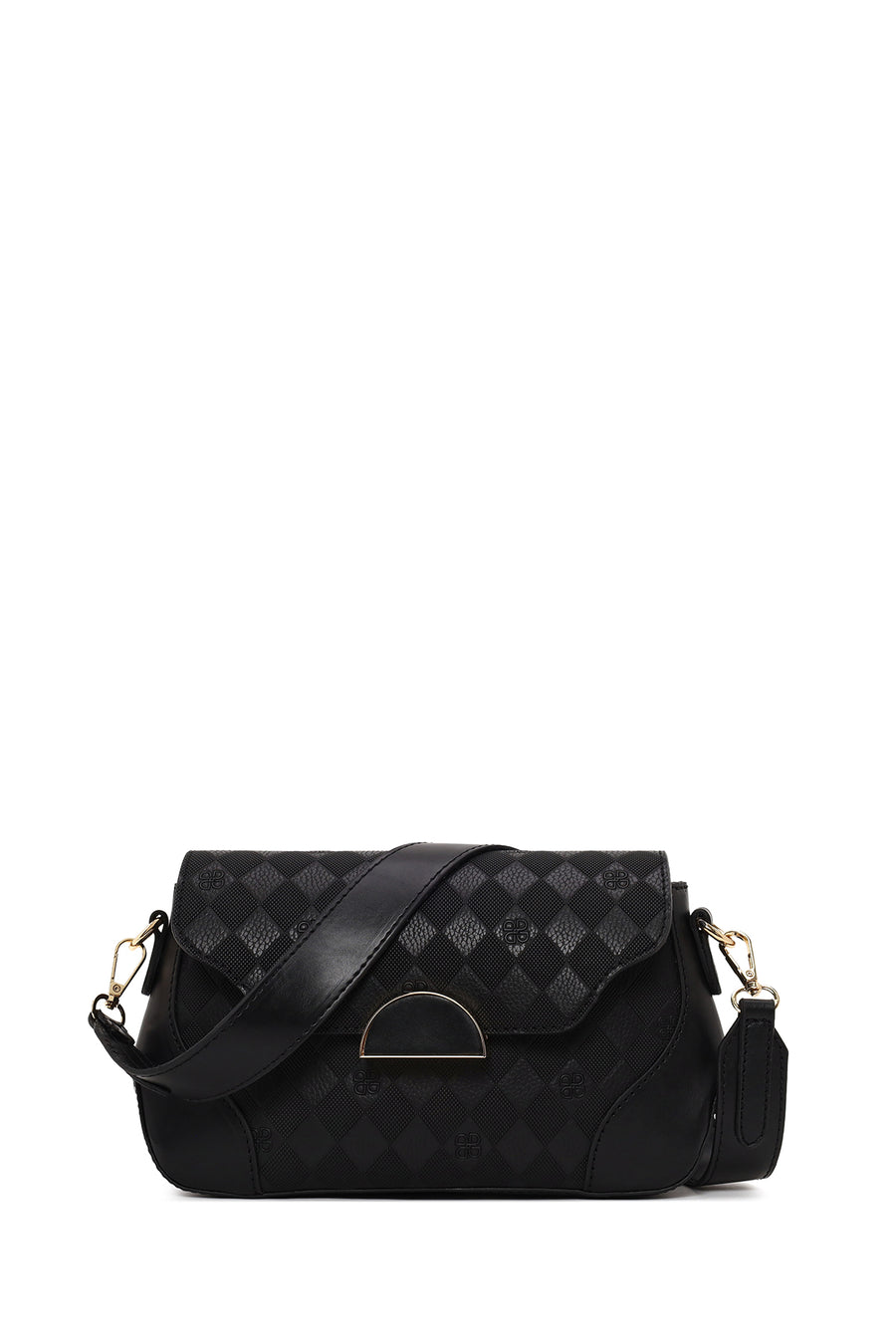 Woman Black Printed Shoulder Bag WB500006SB | Derimod
