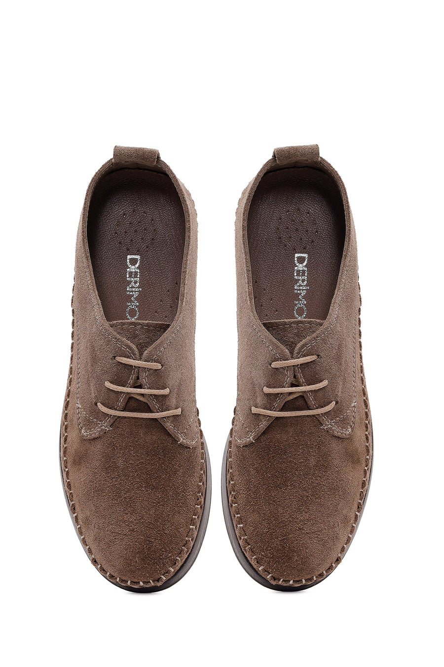Woman Mink Lace-up Thick-soled Suede Comfort Shoes