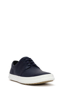 Camper Men's Navy Blue Chasis Lace-Up Leather Casual Shoes | Derimod