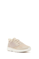 Derimod Zero Women's Beige Laced Thick Soled Fabric Sneakers | Derimod