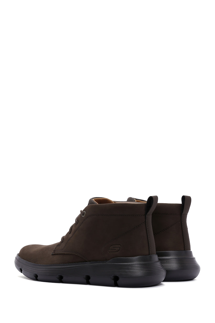 Skechers Men's Brown Garza Fontaine Nubuck Leather Boots