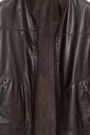 Clint Men's Brown Suede Double-Sided Leather Jacket | Derimod