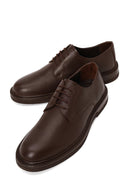 Male Brown Lace-up Leather Casual Shoes | Derimod
