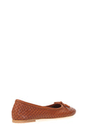 Tan Women's Leather Ballerinas | Derimod