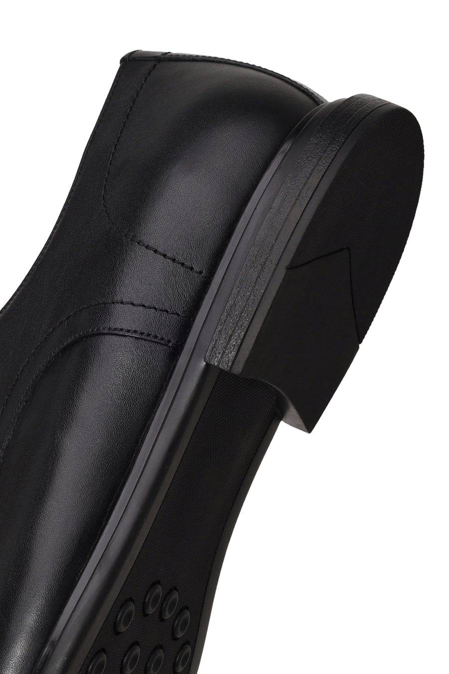 Male Black Lace-Up Leather Casual Shoes
