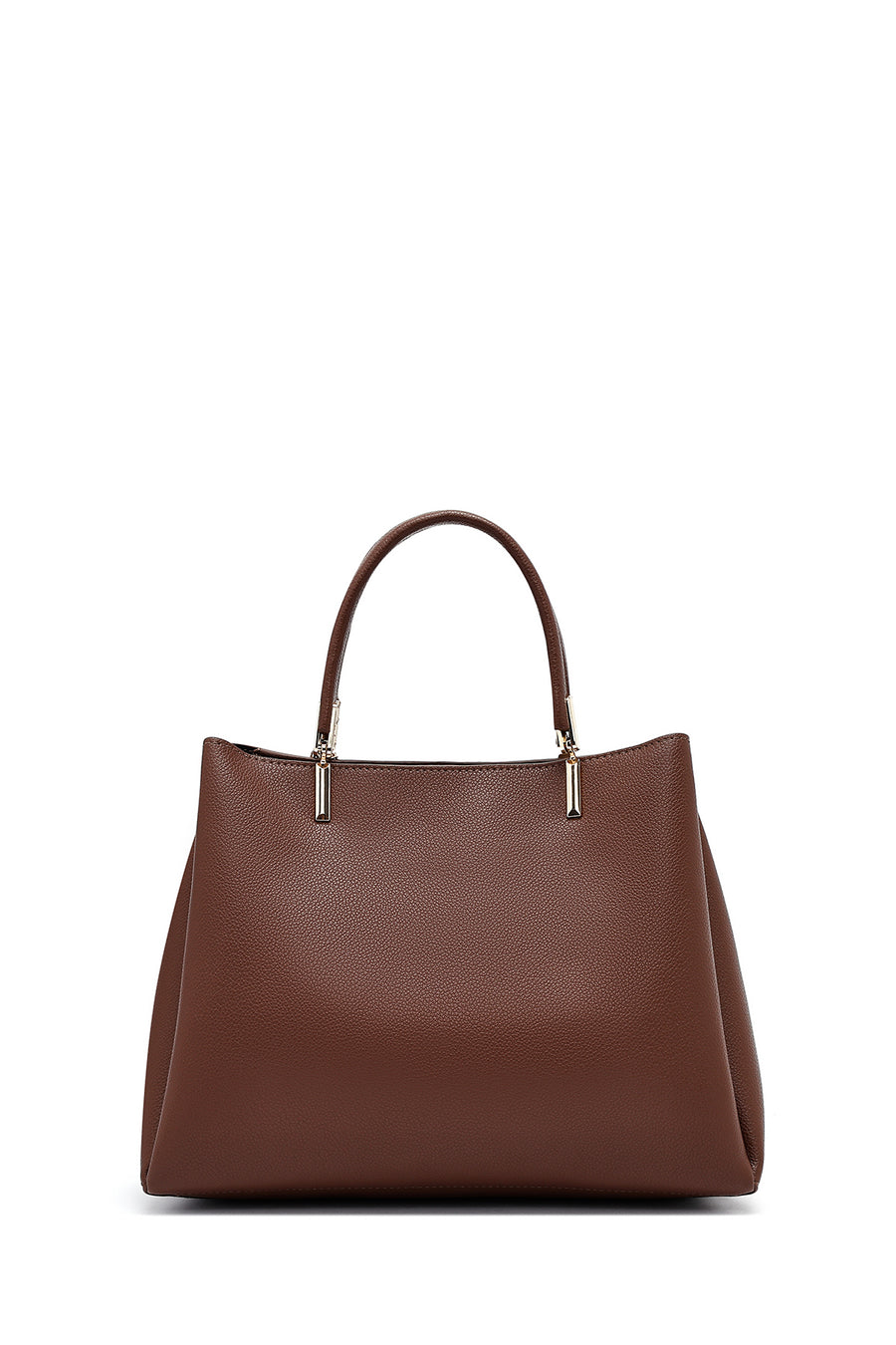 Woman Brown Long-Strap Classic Shoulder Bag