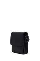 Male Black Long-Strap Leather Messenger Bag | Derimod