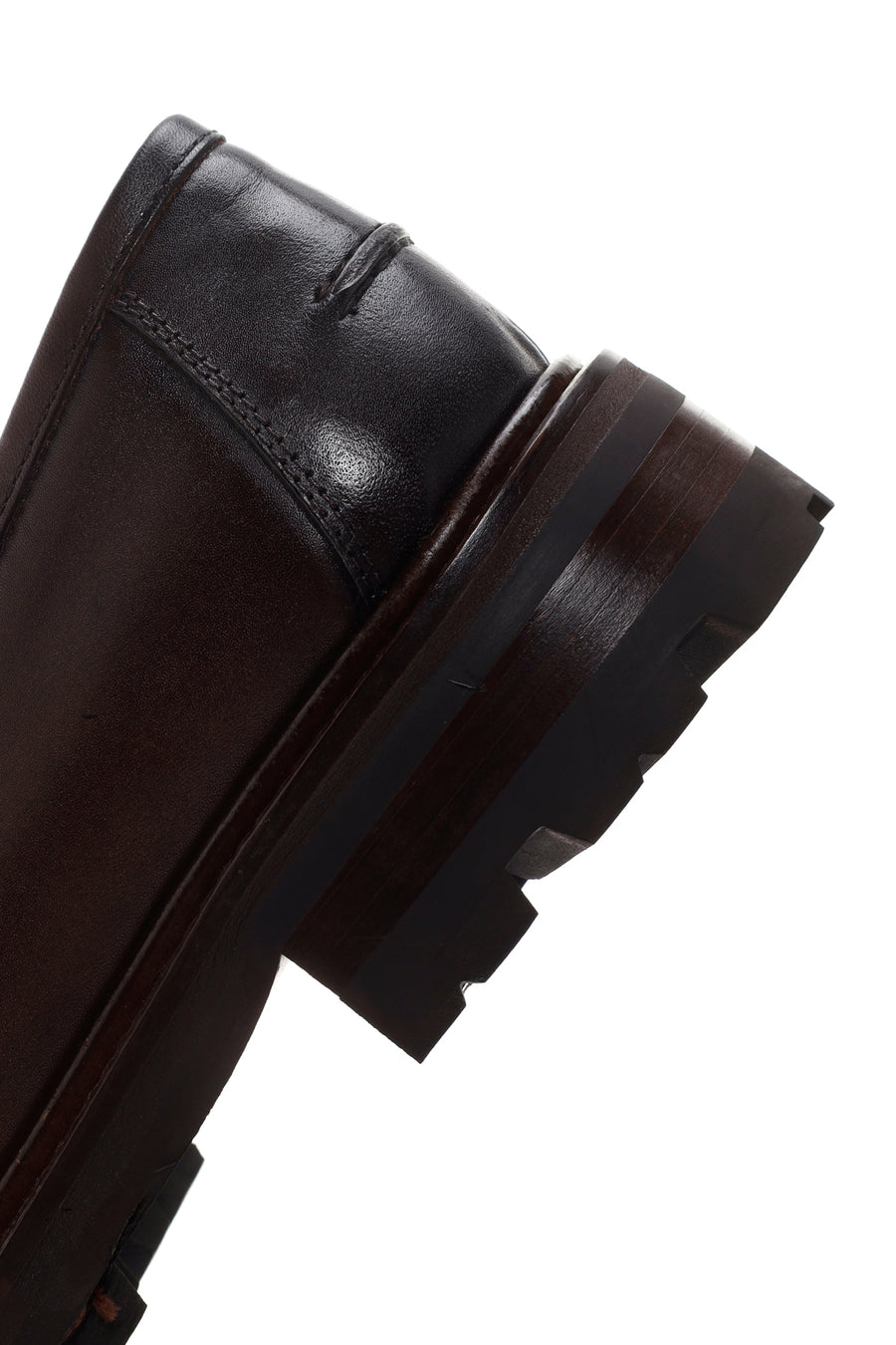 Erkek Kahverengi Deri Casual Loafer