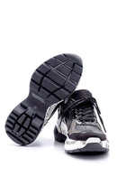Women's Patterned Leather Sneaker | Derimod