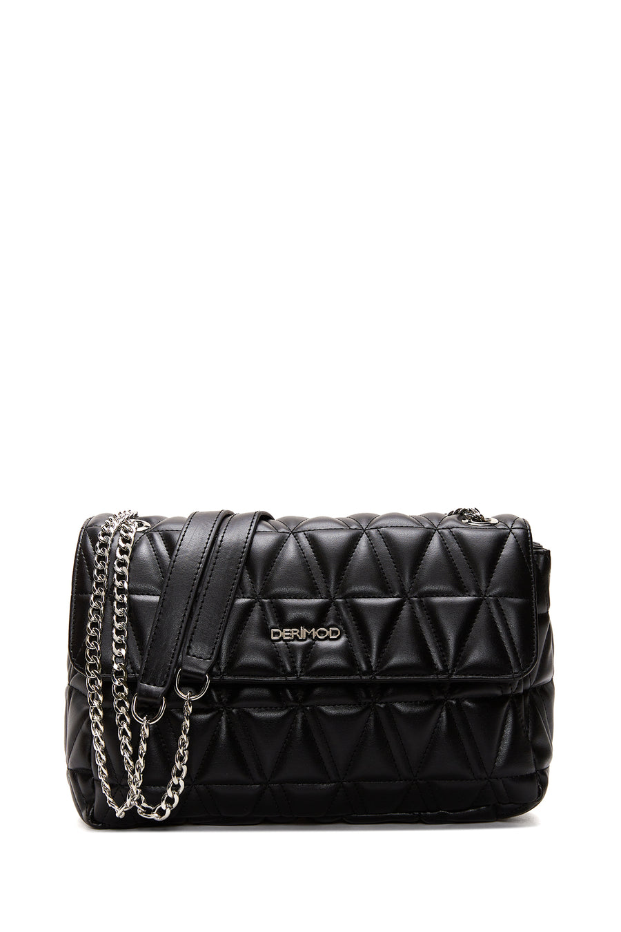 Women's Black Chain Strap Quilted Shoulder Bag 25ABD2004KP | Derimod