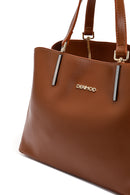 Women's Tan Long Strap Classic Shoulder Bag | Derimod