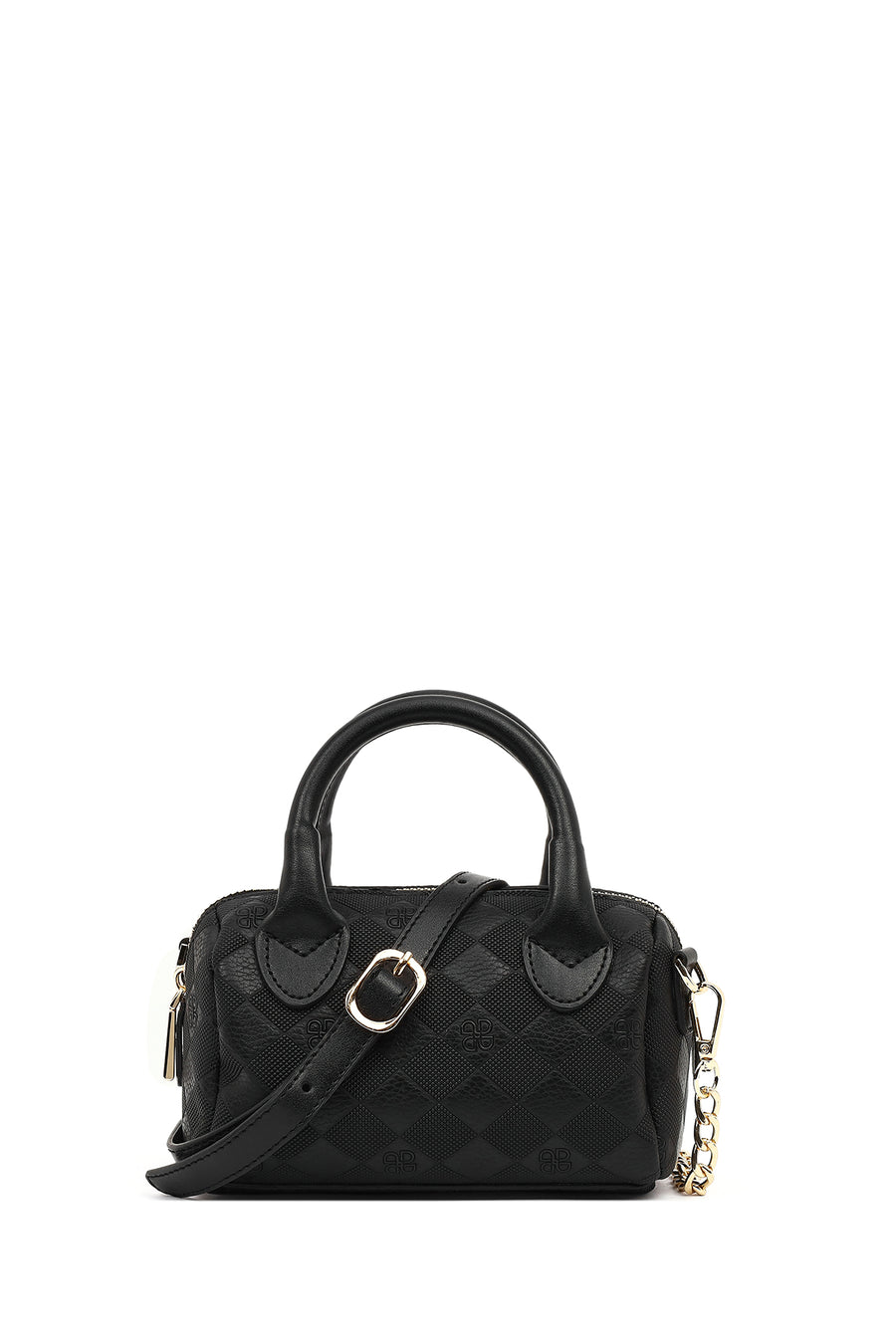 Women's Black Long Strap Printed Mini Crossbody Bag 25US201526 | Derimod