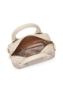 Women's Cream Long Strap Printed Mini Crossbody Bag | Derimod