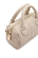 Women's Cream Long Strap Printed Mini Crossbody Bag | Derimod