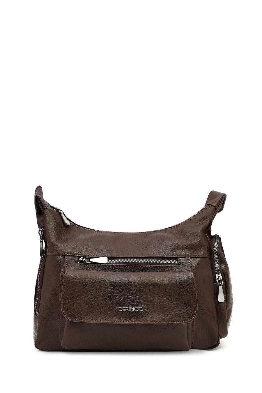 Women's Brown Long Strap Crossbody Bag