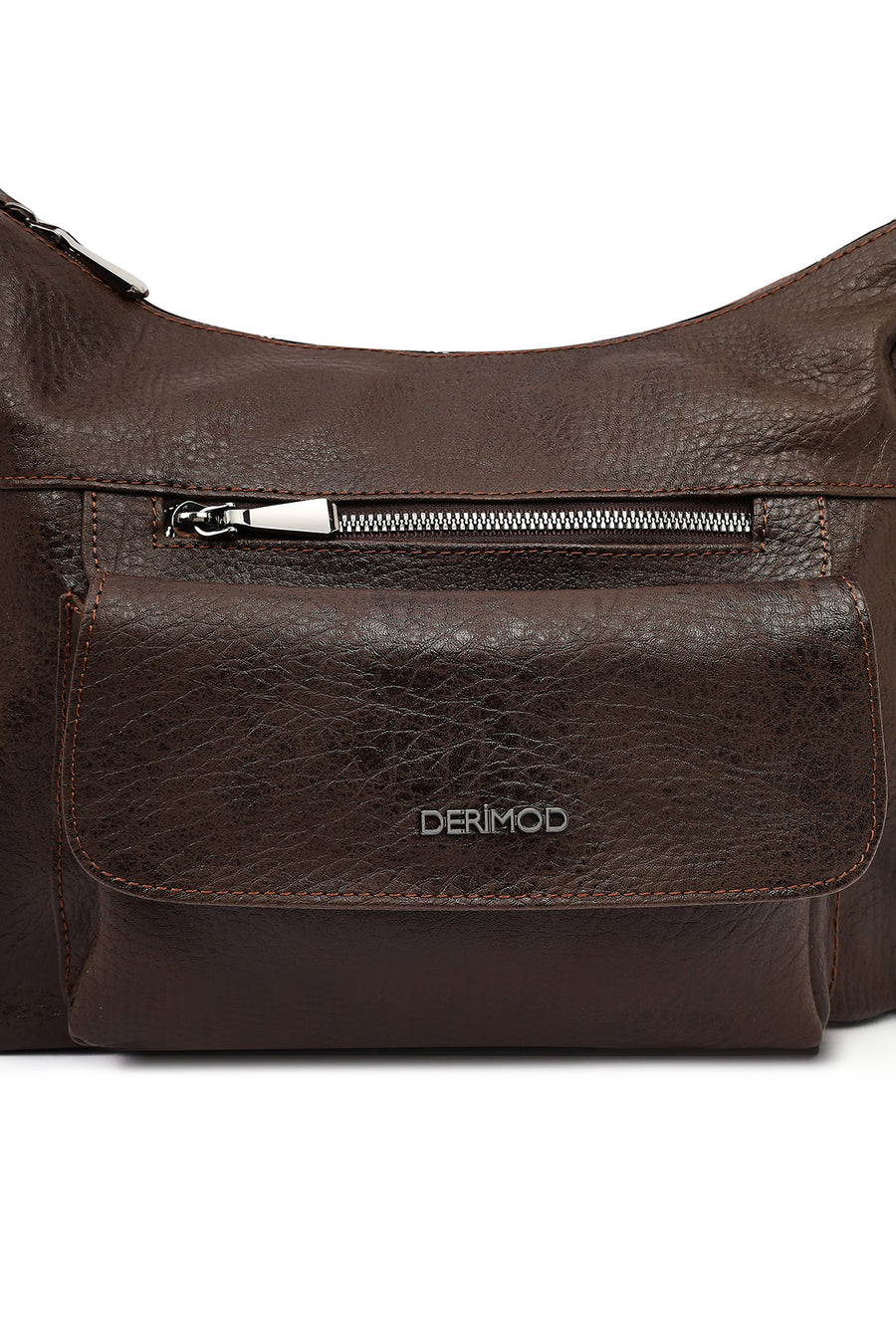 Women's Brown Long Strap Crossbody Bag