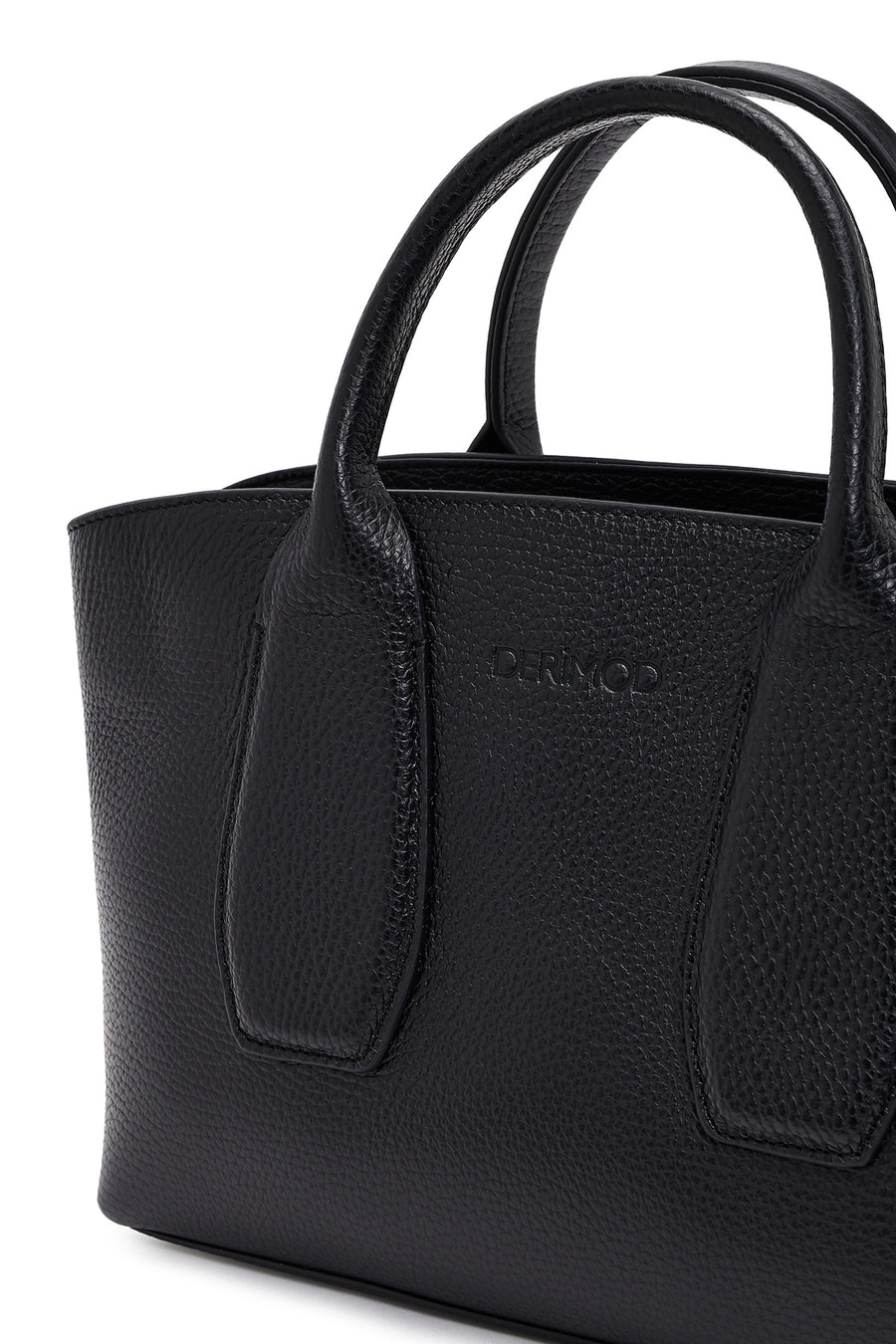 Women's Black Long Strap Leather Shoulder Bag