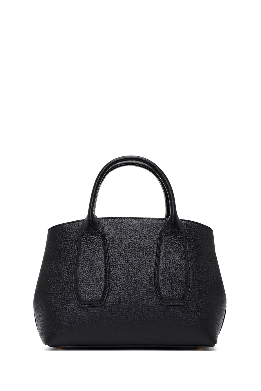 Women's Black Long Strap Leather Shoulder Bag