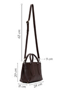 Women's Brown Long Strap Leather Handbag | Derimod