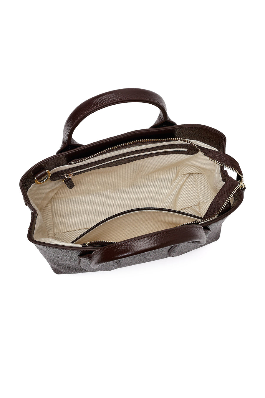 Women's Brown Long Strap Leather Handbag