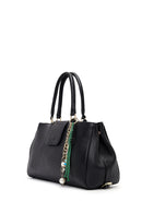 Women's Black Long Strap Charm Leather Shoulder Bag | Derimod