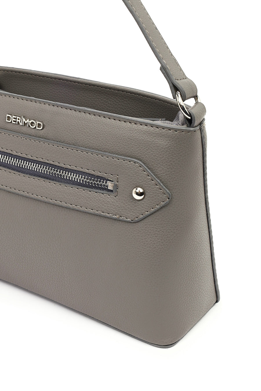 Women's Gray Long Strap Crossbody Bag