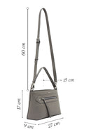 Women's Gray Long Strap Crossbody Bag | Derimod