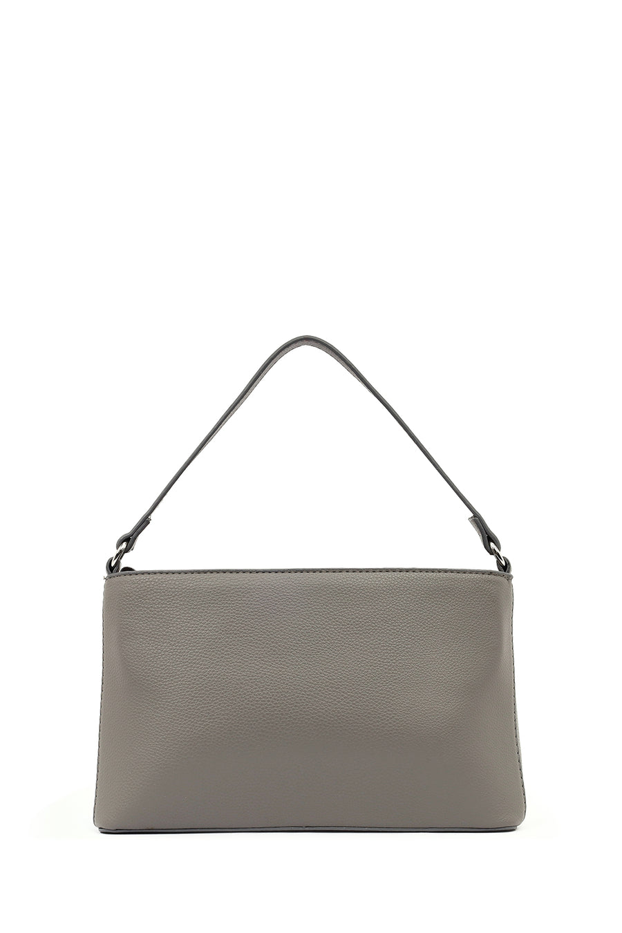 Women's Gray Long Strap Crossbody Bag