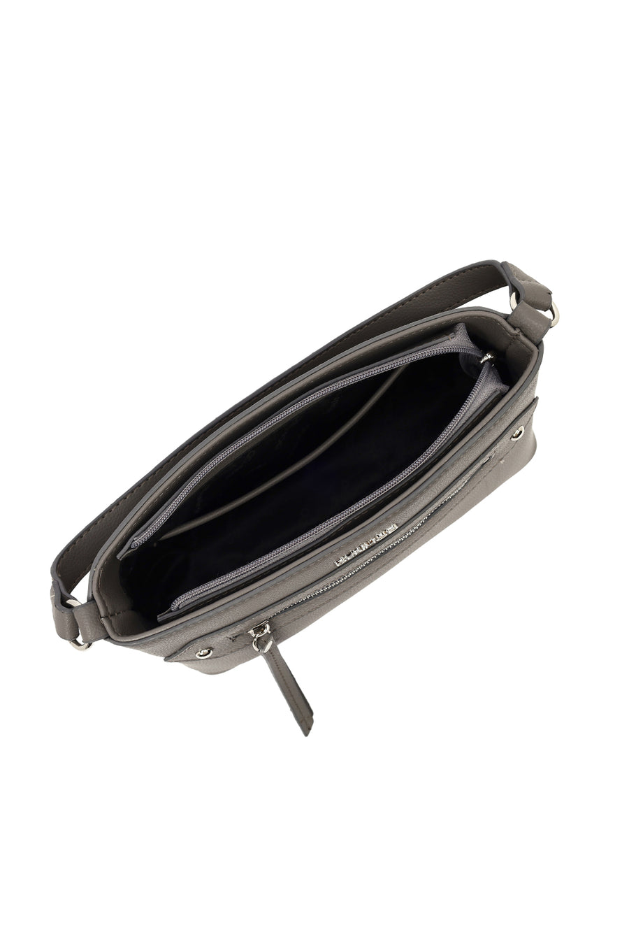 Women's Gray Long Strap Crossbody Bag