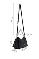Women's Black Long Strap Crossbody Bag | Derimod