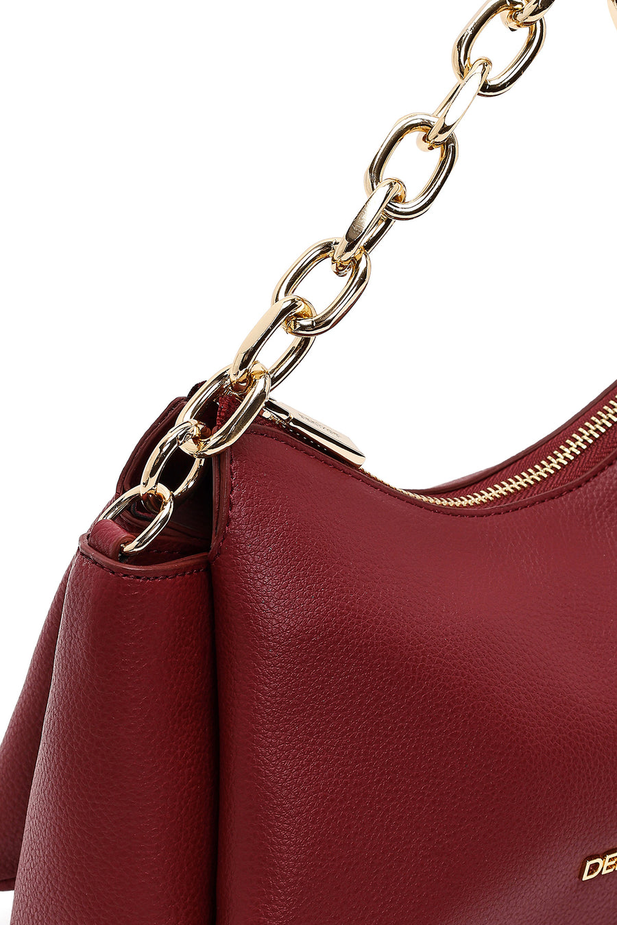 Women's Burgundy Long Strap Crossbody Bag