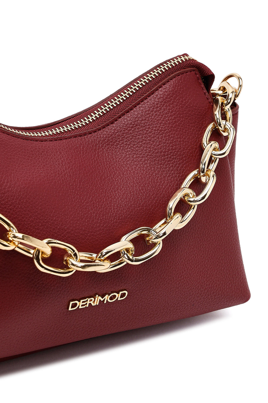 Women's Burgundy Long Strap Crossbody Bag