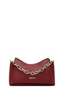 Women's Burgundy Long Strap Crossbody Bag | Derimod