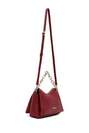Women's Burgundy Long Strap Crossbody Bag | Derimod