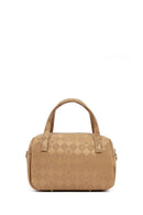 Women's Beige Long Strap Printed Crossbody Bag | Derimod