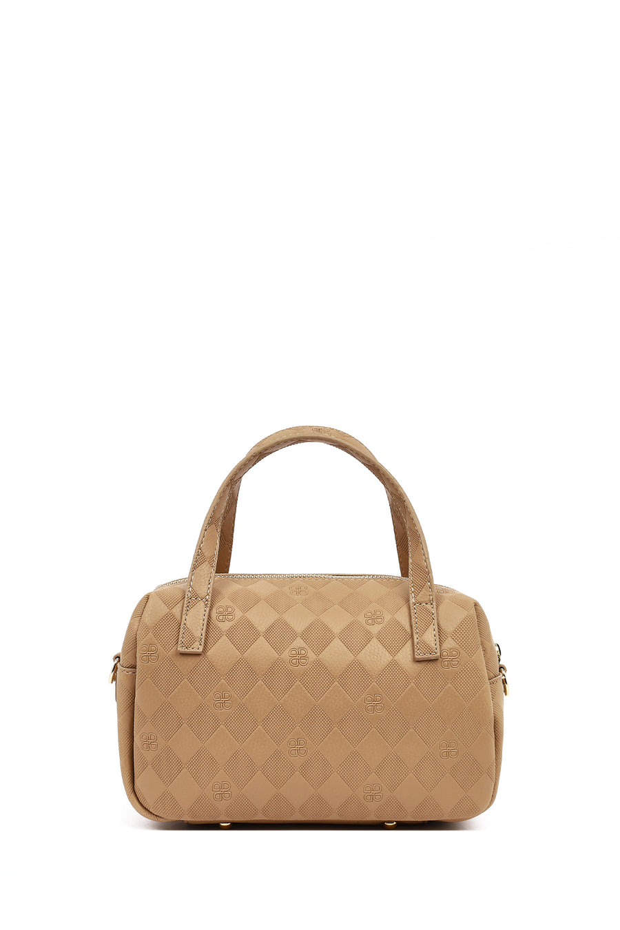 Women's Beige Long Strap Printed Crossbody Bag